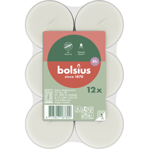 12 Maxi teeküünalt pakis 8h, läbipaistev,kiles