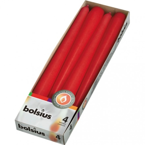 Koonusküünal 7,5h, 24.5cm, punane, 4tk