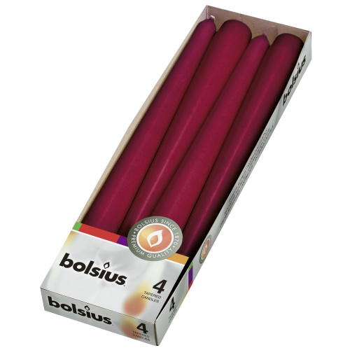 Koonusküünal 7,5h, 24.5cm, tumepunane, 4tk