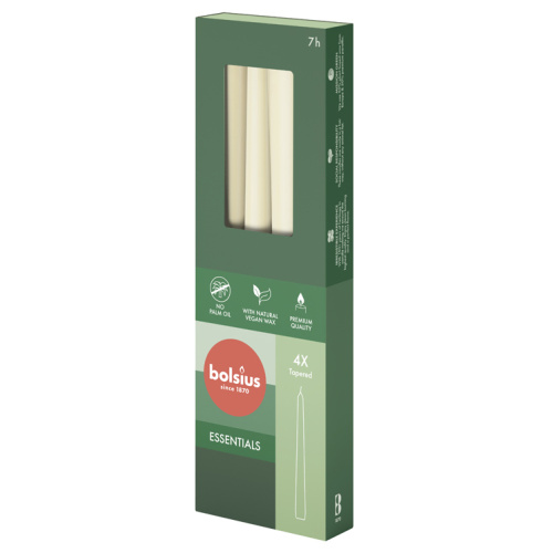 Koonusküünal 7h, pastell elevandiluu, 4tk