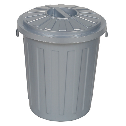 Prügikonteiner 23l, d.36/h.42cm, hõbe
