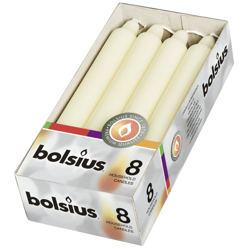 Kroonküünal 6h, 18cm, elevandiluu, 8tk