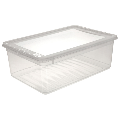 Kast kaanega 11l, 39x27x14cm läbipaistev