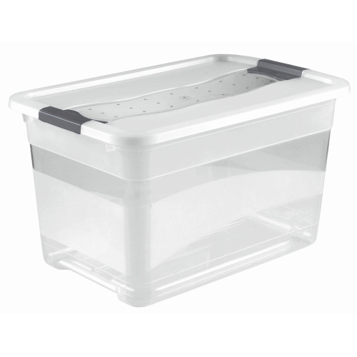 Kast Crystal-box 52l, kaanega, valge