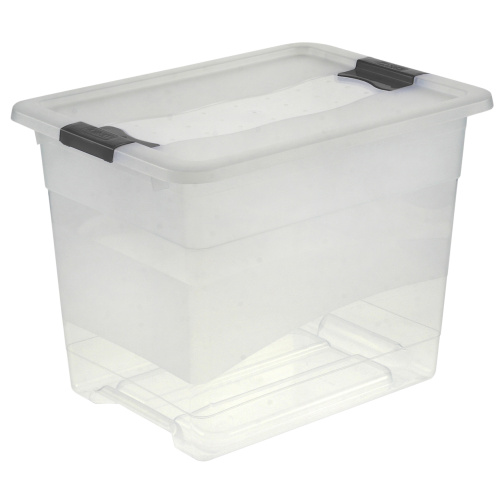 Kast Crystal-box 24l, kaanega, valge