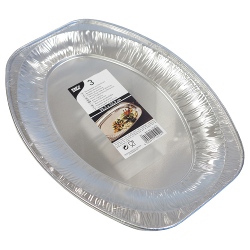 Alumiiniumfoolium alus S 3tk, ovaalne