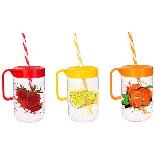 Joogipurk kõrrega valik, 660ml