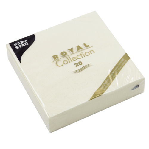 Salvrätt Royal 25x25cm, 20tk, kreem