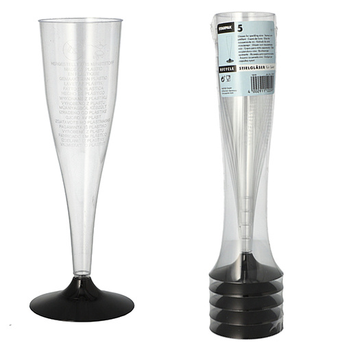 Shampusepokaal 10cl 5tk, plastik