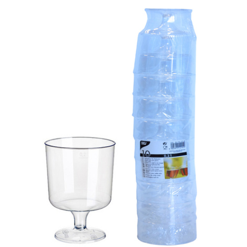 Veinipokaal 20cl 10tk, plastik