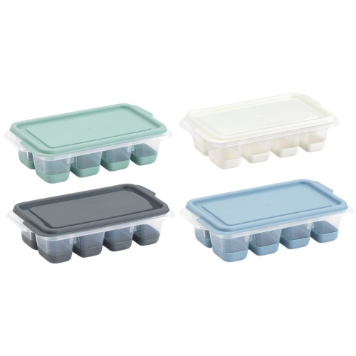 Jääkuubikuvorm kaanega, Push Out, silikoon