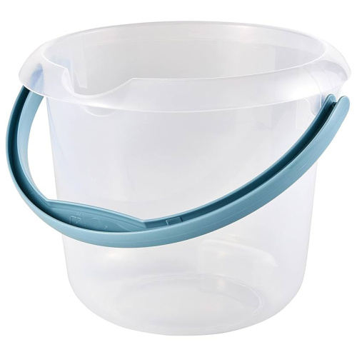 Ämber 5l plastiksangaga, läbipaistev