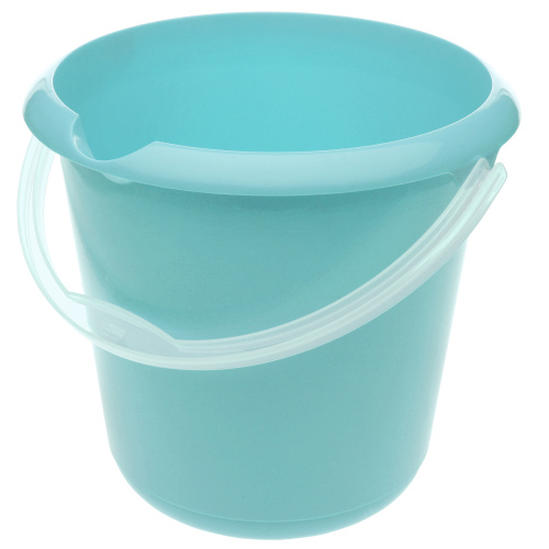 Ämber 10l plastiksangaga, türkiis