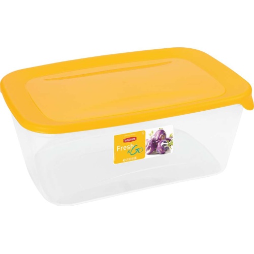 Toidukarp Fresh&Go 3l, piklik, kollane