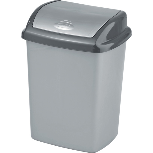 Prügikast Swing bin 25l, hall/grafiit