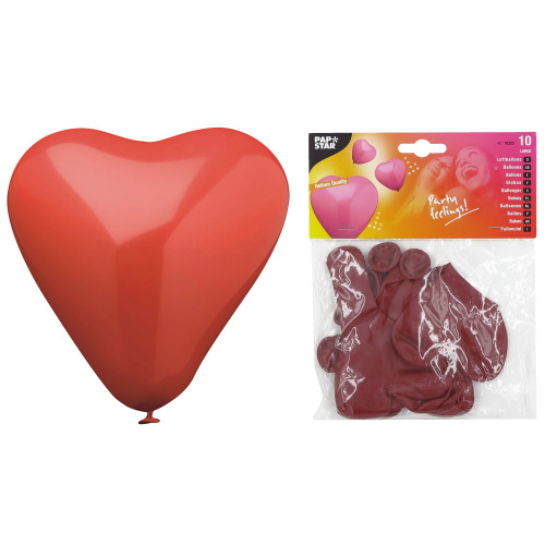 Õhupall Suur süda 10tk, d.26cm