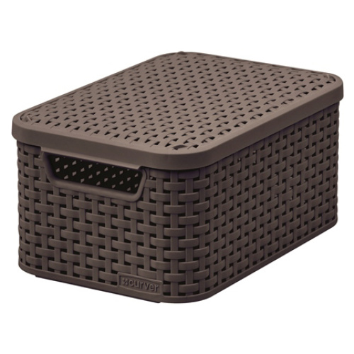 Kast kaanega Style S 6l, tumepruun