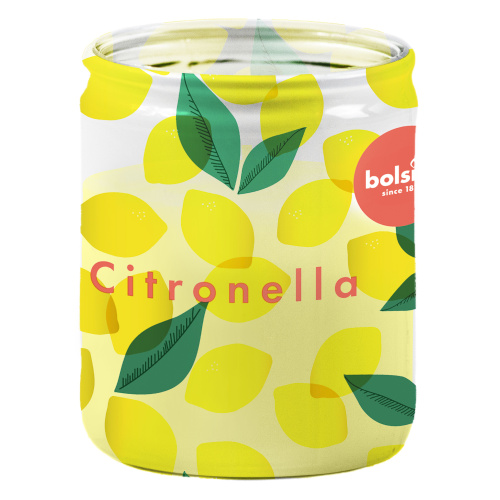 Citronella küünal klaasis 29h, 82/68mm