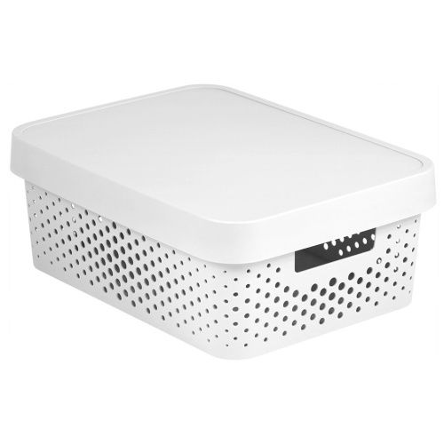 Kast kaanega Infinity 11l, valge