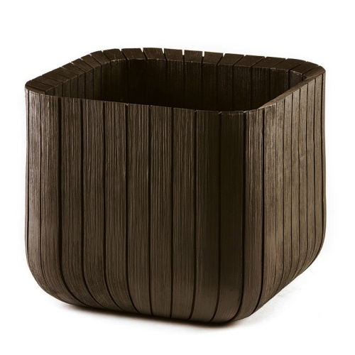 Lillekast Cube L 39x39x39cm, pruun