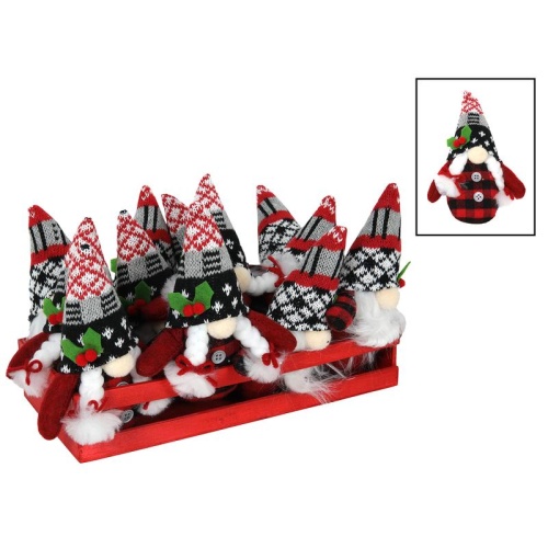 Päkapikk punane/valge 15cm, valik