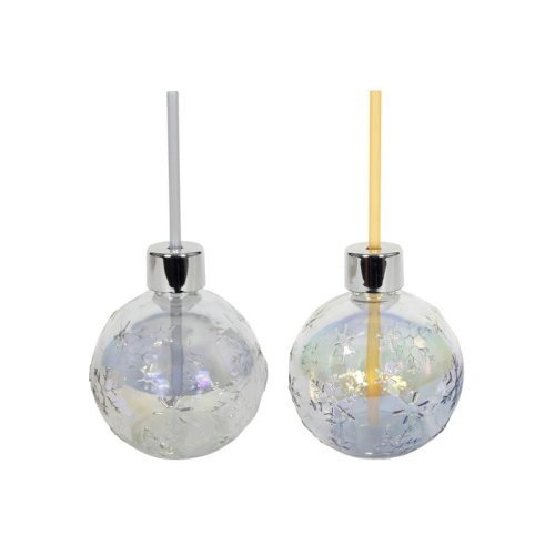 Joogiklaas kõrrega Jõulukuul 400ml, valik