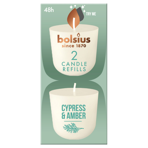 Küünla CleanLight täide, küpress/merevaik 24h