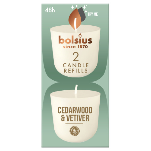 Küünla CleanLight täide, seedripuu/vetiver 24h