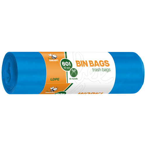 Prügikott Bee Smart 60lx16tk sangadega,sinine