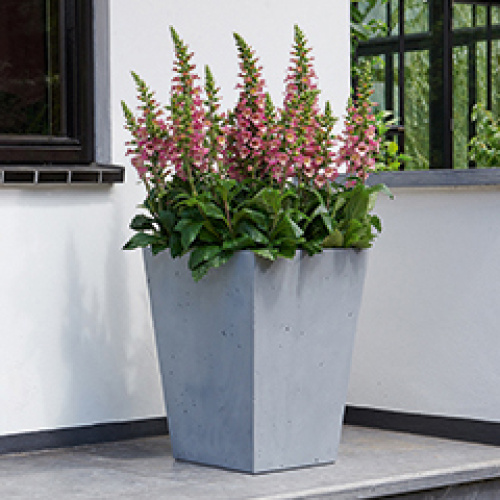 Lillekast Beton Conic 40x40x50cm, t.hall