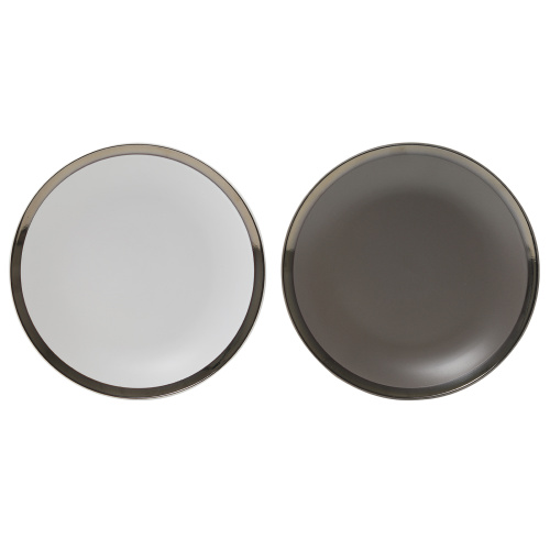 Taldrik d.26,5cm, mix värvid hall ja valge