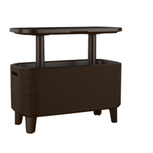 Aiabaar Bevy Bar rattan, 84x41/h.52-75cm, pruun
