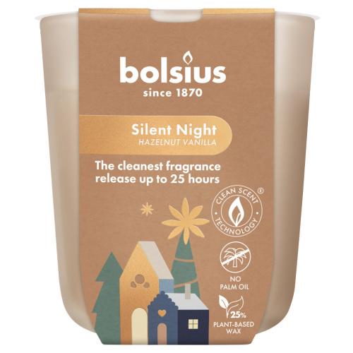 Lõhnaküünal klaasis Vaikne öö 25h