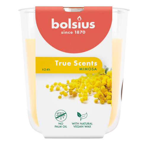 Lõhnaküünal klaasis 25h, mimosa