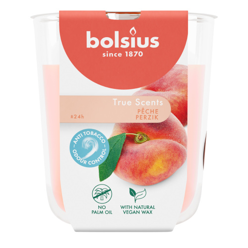 Lõhnaküünal klaasis 25h, virsik