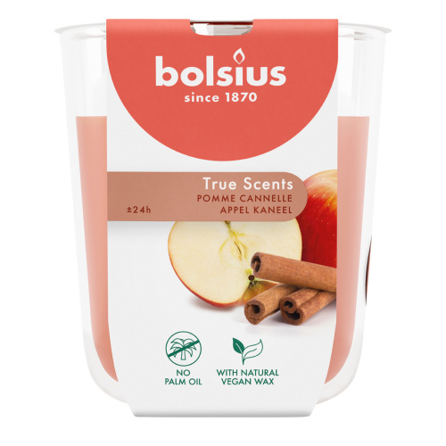 Lõhnaküünal klaasis 25h, õun/kaneel