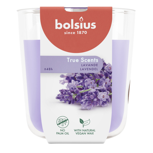 Lõhnaküünal klaasis 45h, lavendel