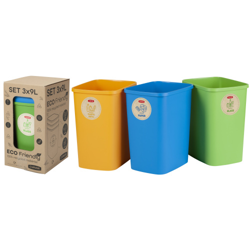 Prügikastide kmpl 3x9l mix ECO
