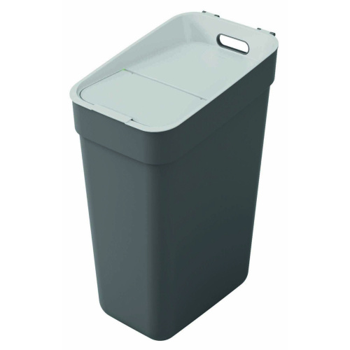 Prügikast sorteerimiseks 30l, tumehall