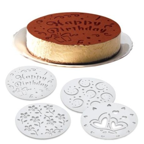 Tordi kaunistamise shabloon d.20cm, 4tk