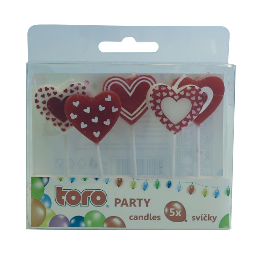 Peoküünlad Süda 5tk (2,5x2,2x0,8cm)