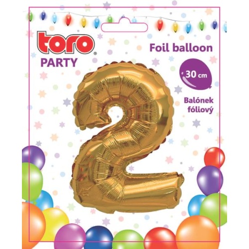 Õhupall nr.2 30cm, kuldne