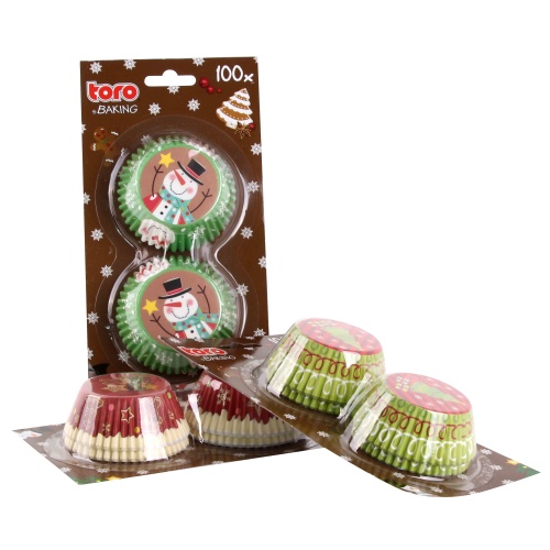 Muffinivormid Jõulud d.5cm 100tk