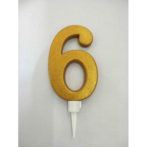 Numbriküünal 6 16cm, kuldne
