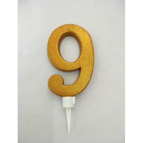 Numbriküünal 9 16cm, kuldne