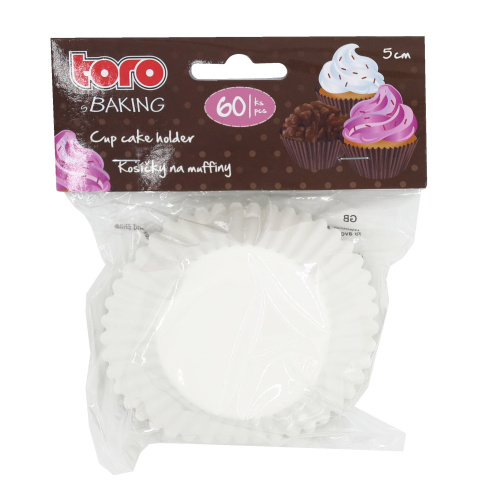 Muffinivorm d.5cm 60tk, valge
