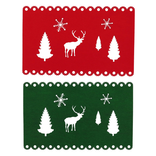 Lauakate vildist 40x25cm Hirv, pun./roh.