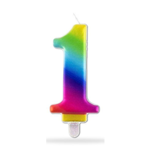 Numbriküünal 1 7,5cm metallik