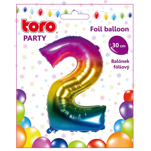 Õhupall nr.2 30cm, vikerkaar