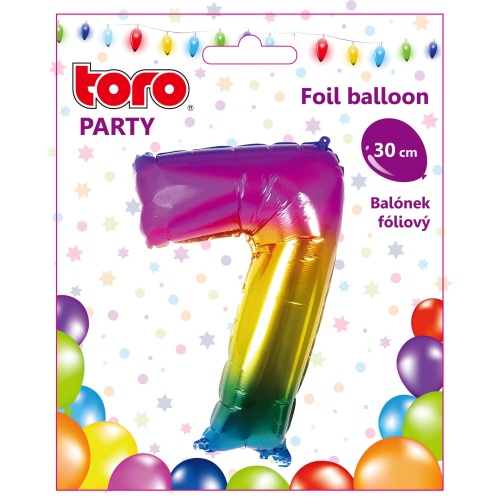 Õhupall nr.7 30cm, vikerkaar